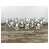 12 - Collectible Schmidt Beer Collector Series Mugs / Glasses - They have Bass, Deer, Pheasants and Mallards Pictured on them