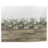 12 - Collectible Schmidt Beer Collector Series Mugs / Glasses - They have Bass, Deer, Pheasants and Mallards Pictured on them