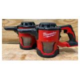 *Milwaukee Compact Vacuum Cat No. 0882-20 lot of 2 (Tool Only)