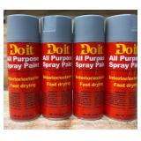 Do it All Purpose Spray Paint Interior/exterior Fast drying lot of 4