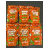 The Only Bean Crunchy Roasted Edamame Beans Buffalo 4 oz - 6 Bags