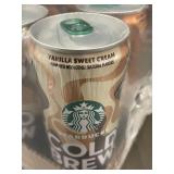 Starbucks Cold Brew 11oz Cans 12-Pack - Vanilla Sweet Cream, Salted Caramel, Chocolate