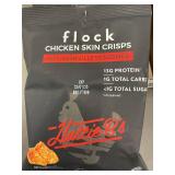 Flock Hot Nashville Chicken Skin Crisps 8-Pack, 2.5 oz Bags, Exp 02/01/2025