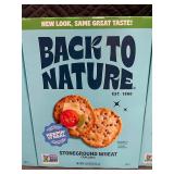 Back to Nature Stoneground Wheat Crackers, 3 Boxes (5 oz Each), Best by Sept 2025