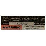 Strongway Industrial Appliance Hand Truck 1200-Lb. Capacity, 2 or 4 Wheel Position, Rubber Coated Steel Frame