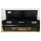 Northern Tool + Equipment Chest Truck Toolbox, 56in. x 20in. x 15.75in. x 18in., Aluminum, Gloss Black, Pull Handle Latches #42057 Msrp $519.99