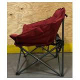 *Heated Club Chair, Red Fabric, Battery Not Included IC542SP2V+-2H lot of 4