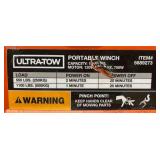 Ultra-Tow Portable Electric Winch, 120V, 1100-Lb. Horizontal and Vertical Capacity, Steel Cable, Brushless Motor #5689273 Msrp $224.99