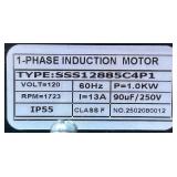 1-Phase Induction Motor SSS12885C4P1 120V 60Hz