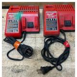 Milwaukee Charger Cat No. 48-59-1812 lot of 2