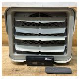 Dr. Infrared Heater DR-975 7500-Watt 240-Volt Hardwired Shop Garage Electric Heater, Wall Ceiling Mounted with Remote Controlled Thermostat Msrp $299.99