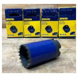 Irwin Hole Saw 1-1/4  lot of 4
