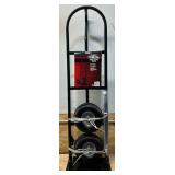 * Ironton Steel Pneumatic Hand Truck, 600-Lb. Capacity, 16.93in.L x 21.65in.W x 51.57in.H