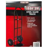 * Ironton Steel Pneumatic Hand Truck, 600-Lb. Capacity, 16.93in.L x 21.65in.W x 51.57in.H