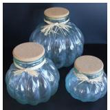 Italian Glass Canister Set