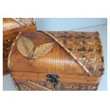 Tropical Bamboo Storage Chests