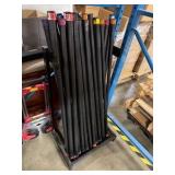 Assorted Weighted Body Bars with Storage Racks - 33 Bars