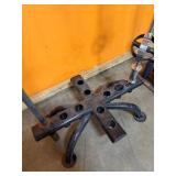 Olympic Barbell Set with Storage Racks - 4 Bars and 3 Holders