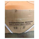 Commercial Beauty Bell / Hex Dumbbell Rack - Model AB1005 ST-DBB-B