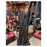 Assorted Weighted Body Bars with Storage Racks - 33 Bars