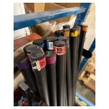 Assorted Weighted Body Bars with Storage Racks - 33 Bars