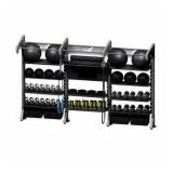Gym Rax Modular Functional Training ‘Monkey Bars’ Rack Unit With 3 Bay Storage Racks
