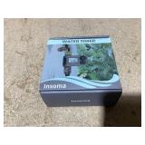 Insoma Sprinkler Timer with Brass Swivel, Programmable Water Timer for Outdoor Garden Hose, Hose Timers with Rain Delay/Manual/Auto Mode, Drip Irrigation and Lawn Watering System, 1 Outlet (Used)