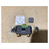 Insoma 2 Zones Smart Water Timer Brass Inlet, Sprinkler Timer for Garden Hose, APP Remote Control WiFi Hose Timers with Gateway, Voice Control with Alexa, Rain Delay and Manual Mode for Yard Lawn Wate