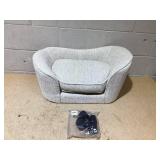 Garvee Pet Sofa Bed Chenille Sofa With Washable Cushions For Cats And Small-Medium Dogs, Cozy Comfortable, Durable, Neutral Color