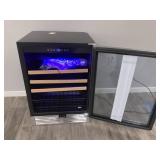TITTLA 24 in. Single Zone 220 Plus Cans Beverage Refrigerator in Silver with 2-Different Door Handle Built-in Beverage Cooler Model # KMBR150 (Minor Transit Damage)