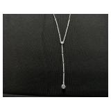 Givenchy Crystal Lariat Necklace, 16"