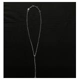 Givenchy Crystal Lariat Necklace, 16"