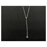 Givenchy Crystal Lariat Necklace, 16"