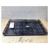 Boots & Barkley 2 Door Wire Collapsible Dog Crate - L - Black - 36x23x25 in