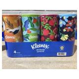 LOT OF 7 Kleenex On the Go Perfect Fit Facial Tissue - 4pks