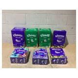 LOT OF 7 Kleenex Facial Tissue