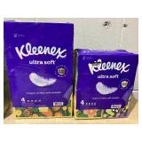 LOT OF 7 Kleenex Facial Tissue