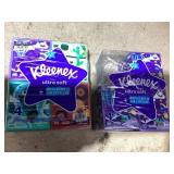 LOT OF 7 Kleenex Facial Tissue
