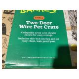 LOT OF 2 Boots & Barkley Wire Collapsible Dog Crate - S - Black - 24 Inches (L), 20 Inches (H) x 18 Inches (W) (1 New, 1 Used)