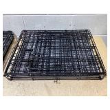 LOT OF 2 Boots & Barkley Wire Collapsible Dog Crate - S - Black - 24 Inches (L), 20 Inches (H) x 18 Inches (W) (1 New, 1 Used)