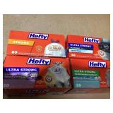 LOT OF 8 Hefty Trash Bags