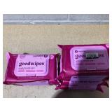 LOT OF 6 goodwipes Flushable Wipes