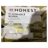 LOT OF 7 Honest Flushable Wipes