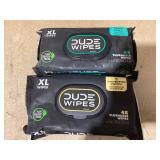 LOT OF 6 Dude Wipes Fushable XL Wipes
