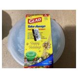 LOT OF 6 Glad Food Containers