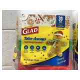 LOT OF 5 Glad Take Aways Food Storage Containers