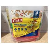 LOT OF 6 Glad Food Containers