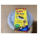 LOT OF 6 Glad Food Containers
