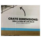 Carlson Single Door Wire Dog Crate - Black Dimensions of Crate: 36 L x 23 W x 25.5 H