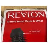 LOT OF 2 Revolon Curling Iron & Round Brush Dryer And Styler